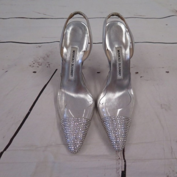Manolo Blahnik Pump Carolyne Crystal & PVC - Picture 3 of 8